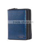 New Fashion Carbon Fiber Wallets Simple Design Business Money Wallet Fashion Long Zipper Card Purse ID Holder