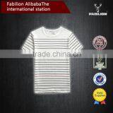 Men's Korean Version Printed Stripe Fashion T-shirt for Plain Short Sleeve t Shirt