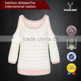 New Spring Water Ripple Medium Slim Strapless Sweater Hedging Custom Design Sweater thumbnail-3