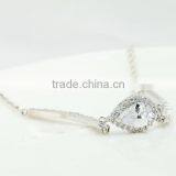 18K Rose Gold and White Gold Plated Jewelry Women Chain and Micro AAA Cubic Zircon Pave 2 Carat Pear Cut CZ Bracelet thumbnail-6