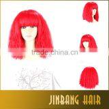 2016 New Premium Synthetic Hair Wig Black Colored Cosplay Party Wig For Wholesale thumbnail-4