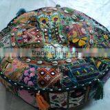 Cotton Patchwork Cushion Covers Puffs Ottoman-13