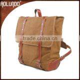 Vintage Coffee Canvas Backpack Bags thumbnail-1