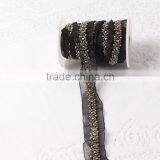 2016 Hot Sale High Quality Handmade Garment Trim With Beads,Beaded Applique,Bridal Beaded Applique