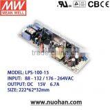 Meanwell 15V Switching Power Supply/100W Single Output Switching Power Supply/15v Switching Power Supply Unit