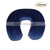 2014 outdoor heat therapy u shape neck pillows made in China 28*32cm in blue color