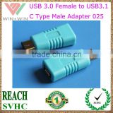 Micro USB Female to USB C Type Adapter