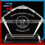 Fashion Glass Engraved Bodybuilding Trophy