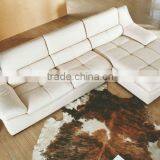 Indian Indoor Furniture White Leather Sectional Sofa Modern Quality Choice thumbnail-2