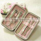 Wholesale 7 pcs manicure set manicure set for girls cheap manicure set for promotion