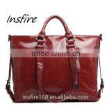 Woman Shopping Bag Wax-oil Leather Handbag Crossbody Bag thumbnail-2