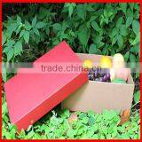 Accept Customized Craft Red Durable Kraft Paper Fruit Storage Box thumbnail-4
