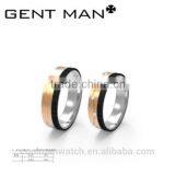 Wholesale Custom Stainless Steel Couples Engagement Wedding Rings thumbnail-4