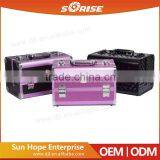 Europe Design Commercial Beauty Makeup Aluminum Trolley Case With Light and Mirror Quality Choice thumbnail-3