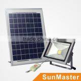 CE RoHS Approval 5 Years Warranty High Power Ground Mounted Outdoor Solar LED Flood Light STG01-50W