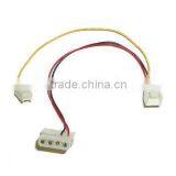 Connect Two 3-pin (TX3) Fans to a Single Power Supply Connector