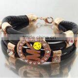 Fashion Vintage Pu Leather Lady Leather Bracelet Arm Band thumbnail-6