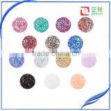 12mm Flat Back Resin 50pcs/lot Electroplated Druzy Cabochons Wholesale thumbnail-4