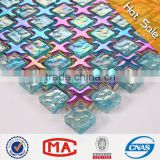 iridescent glass brick Recycled Glass Mosaic hexagon mosaic tile ceramic glass mosaic tile