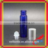 15ml Deodorant Glass Roll on Bottle Perfume Empty Glass Bottle Blue Frost for Essential Oil thumbnail-2