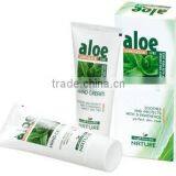 Hand Cream Aloe Vera Soothes and Protects with D-Panthenol Perfect Skin Care - 75ml. Paraben Free. Made in EU. Private Label