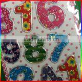 Embossed PVC Stickers Number Stickers With Silver Edge thumbnail-2