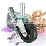 High Load Capacity Industrial Black Rubber Heavy Duty Caster thumbnail-4