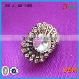 Wholesale High Quality Gold Shinning Alloy Rhinestone Button for Garment in Bulk