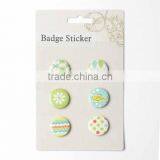 Badge Button Sticker Set,scrapbooking Products, Embellishment , Button , Craft Products thumbnail-1