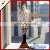 Different Design Handmade Art Wedding Decoration Flower Arrangement ,Tall Frosting Glass Vase thumbnail-2