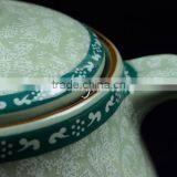 Tang Cao Tang Dynasty Flower Design Ceramic Tea Pot thumbnail-5