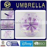 Hot Sale High Quality Cute Print Purple Poe Umbrella for Sale