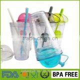 Reusable Sipping Plastic Juice Souvenir Small Straw Cups thumbnail-3