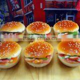 Fake Hamburger Series/ Simulation Bread With Vegetables for Fridge Magnet/ Fake Food Hamberger Product for KFC or Mcdonald's