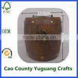 Wood Tea Barrel Small Mini Wooden Barrel Decoration thumbnail-3