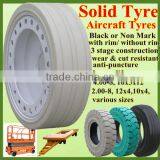 Well-reputed Chinese 4.00-8 Flat Proof Aircraft Solid Tyres With Good Price thumbnail-1