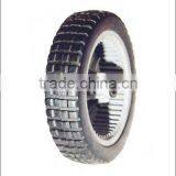 8X2"semi Pneumatic Rubber Wheel;Rubber Hollow Wheel for Baby Carriage thumbnail-1