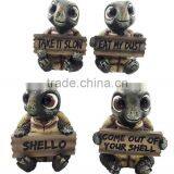 Personalized Handmade Color Painted Decorative Garden Cute Sea Turtles Set thumbnail-1