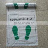 (hxy) High Quality Disposable Clear Plastic Car Foot Mat Covers thumbnail-1