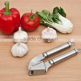 Garlic Press and Mincer, Industrial 18/10 Stainless Steel, Mince Unpeeled Garlic Cloves With Ease thumbnail-1