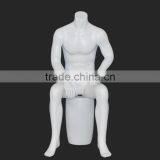 2016 Fashion Stand Male Headless Sitting Mannequin for Window Display thumbnail-3