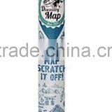 Detailed World Map With Scratch off Stickers Large Size and Tube Packaging thumbnail-6