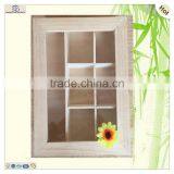 Unfinished Glass Top Bamboo Pine Wooden Tea Bags Box thumbnail-5