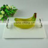 Hotel White Rectangle Ceramic Dinner Plate With Handle at Cheap Price Wholesale thumbnail-2