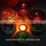 Unique Mini Tealight Mosaic Glass Candle Holder thumbnail-5