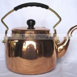 BPA free pure copper smooth polished tea kettle, Water kettle, Cute Brew kettle, water kettle