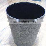 Brown Linen +PVC Bottom Open Top Standing Waste Bin thumbnail-1