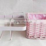 High Quality Square Wicker Basket Decorative Wire Bread Basket thumbnail-4