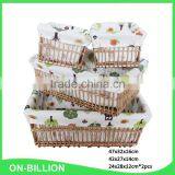 Fair Trade Stylish Durable Decorative Wicker Dirty Cloth Basket thumbnail-3