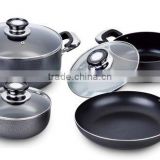7pcs die-cast aluminum ceramic coating cookware non-stick aluminum cookware set